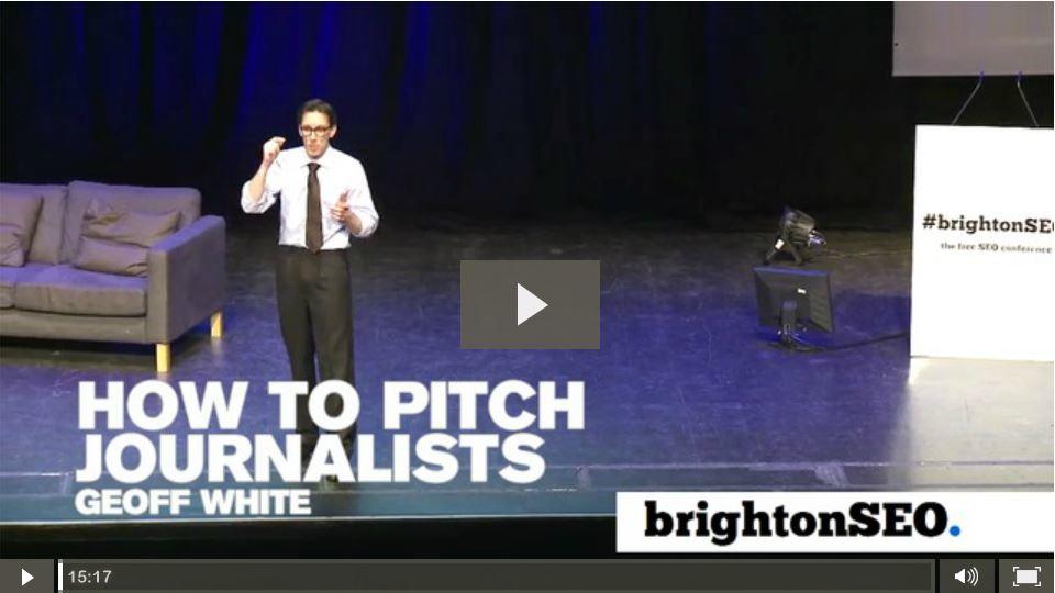 Geoff White - How to pitch to journalists